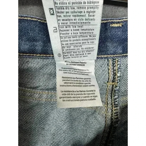 Carhartt Jeans Men 48x30 Blue FR Flame Resistant Relaxed Straight Leg FRB004 MDS - Picture 5 of 8